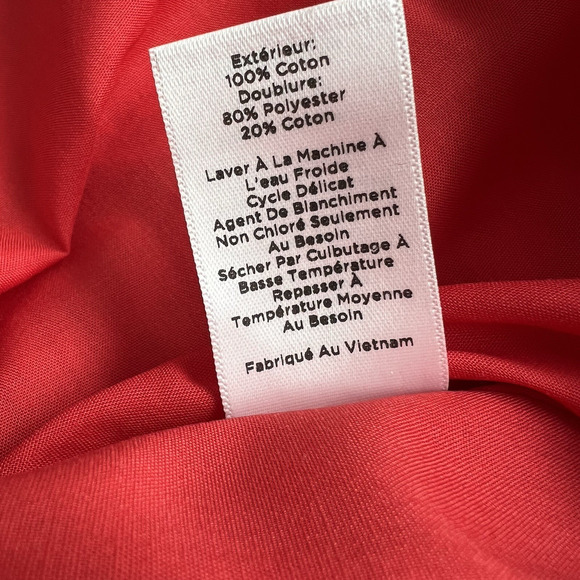 Talbots Fit &‎ Flare Medallion Dress Red & Blue Square Neck Midi Pleated Lined - Picture 12 of 16